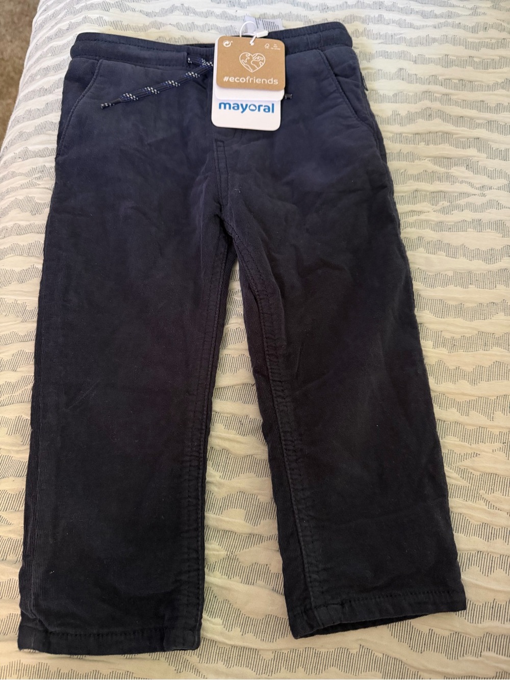 Mayoral Navy Blue Kids Pull-On pants